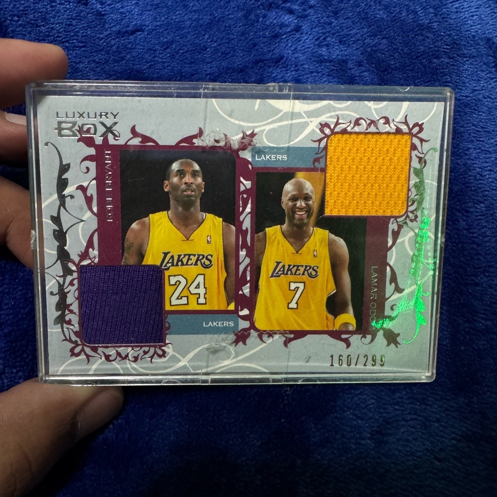 2006-07 Topps Luxury Box Courtside Dual Relics Kobe Bryant & Lamar Odom